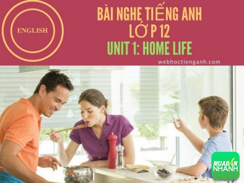 Bài nghe tiếng Anh lớp 12 Unit 1: Home Life