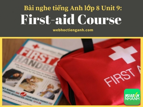 Bài nghe tiếng Anh lớp 8 Unit 9: First-aid Course