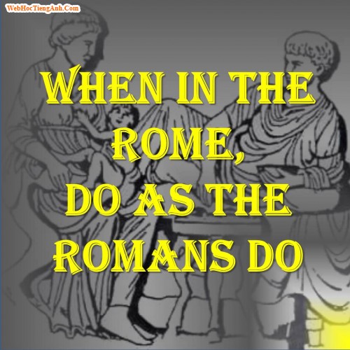 Do as Romans do