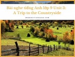 Bài nghe tiếng Anh lớp 9 Unit 3:  A Trip to the Countryside