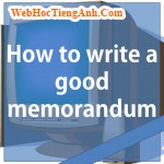 Bí quyết viết Memo