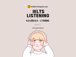 Nghe Hiểu - luyện IELTs Listening Test 6.0 lên 8.5 trong 2 tháng (phần 1)
